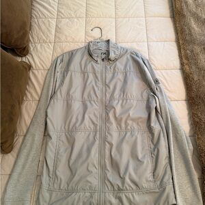 Cutter & Buck Light Gray Windbreaker Jacket